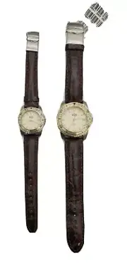 Sector 550 Match Set Of 2 Watches Beige Dial Leather Strap