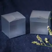 200 5cm Matte PVC Favor Box Wedding Party Gift Box Product Packing Box