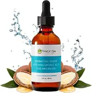 Essence of Argan Hydrating Serum for Face, Day/Night Moisturizer with Hyaluronic Acid and Argan Oil, Anti Wrinkle Serum w/Anti-inflammatory Compounds, Essential Fatty Acids & Vitamin E (2fl.oz/60ml)