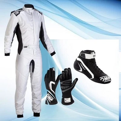 New OMP GO KART Racing Suit Level 2 WITH Shoes /Gloves + Balaclava sublimation