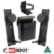 Vonnies Pack Black Holders fr Jerry Can, 2 Adj Rear Spare Wheel & 2KG Gas Bottle