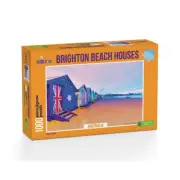 NEW Funbox Jigsaw Puzzles Deluxe 1000 piece Puzzle Brighton Beach Boxes + Poster