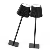 Cordless Portable LED Table Lamp with Stepless Dimming, IPX4 Classic Round