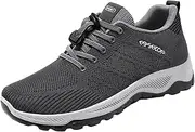 [Generic] Sneaker Guards for Men Shoes Flat Bottom Non Slip Lace Up Mesh Upper Breathable Comfortable Casual Style Sneaker Boots for Men Leather