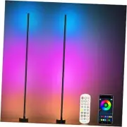 Corner Floor Lamp LED Corner Lamp with App/Remote/Button Control, Smart 2 Pack