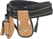 Waist Tool Pouch, Adjustable Waist Tool Belt with 12 Pockets, Detachable Pouch, Arrow Storage Case Buckle, for Nails, Screws, Tape Measure, for, Toolbelt