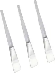 HONMEET Professional Facial Mask Brush Set 3pcs Crystal Rod Applicator Brush White for Face Mask Serum Peel