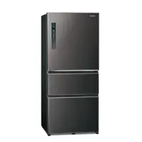 在飛比找ETMall東森購物網優惠-Panasonic國際牌610公升三門變頻絲紋黑冰箱NR-C