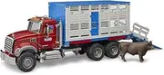 [bruder] 02830 Mack Granite Cattle Transportation Truck with 1 Cattle