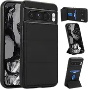 Dteck for Google Pixel 8 Pro Wallet Case 6.7" 2024 with Magnetic Closure Hidden Card Slot and Stand Function, PU Leather Shell Cover, Slim Lightweight Protective Cute Phone Case with Pocket, Black