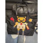 正品PRADA 普拉達 NYLON ROBOT TOTE BAG 機器人圖案尼龍拉鍊托特包黑色95成新