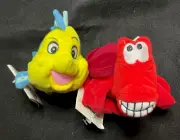 Disney Store The Little Mermaid Sebastian Flounder Bean Bag Plush New Toy w Tags