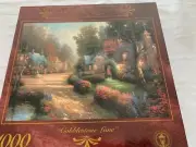 Cobblestone Lane Thomas Kinkade Painter of Light 1000 Piece Jigsaw Puzzle New