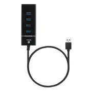 HUB7 Aluminum Alloy USB 3.0 to 3-Port USB 3.0 OTG HUB Adapter 0.5M