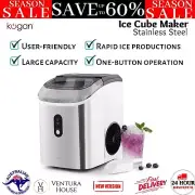 Kogan 15kg Nugget Ice Cube Maker Stainless Steel Machine Home Countertop Drinks