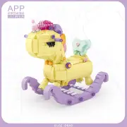 Loz LOZ Mini Blocks Kids Building Series - Unicorn Rocking Horse 26 x 23 x 6 cm