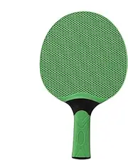 Rubber Table Tennis Racket, Table Tennis Racket, PingPong Paddle, Comfortable Grip, Waterproof Durability, 14.6x24.6x2.8cm, Red/Green for Athletes