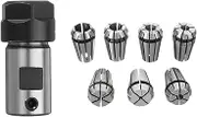 8pcs ER11A Spring Steel Collets Set, Extension Rod+1mm-7mm ER11 Milling Spring Chuck For CNC Engraving Milling Lathe Chuck Tool