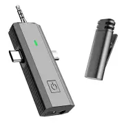 Wireless Lavalier Microphone 3 in 1 Audio Video Recording Mic For Live Broadcast