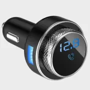 Wireless Car Bluetooth FM Transmitter MP3 Audio USB Charger Adapter Handsfree (for: Kia)