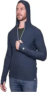 [MERIWOOL] Men’s Base Layer Hoodie Lightweight Merino Wool Long Sleeve Thermal