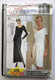 Burda Couture Sewing Pattern 3240 Women's Lined Fitted Dress Uncut Size 10-20