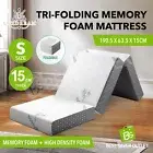Single Foam Mattress Trifold Sofa Bed Folding Camping Floor Portable Mat 15CM