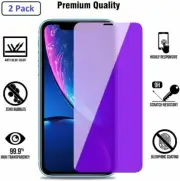 2X Pack Anti BLUE Light Filter Glass Screen Protector For iPhone 12 Pro Max Mini