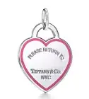 Tiffany & Co Pink Heart Tag Charm. Return to Tiffany. Size Large. New!
