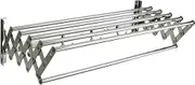 Towel Rack Clothes Air Drying Rack Stainless Steel Towel Bar Rail Polished Finish Telesfolding Storage Holder Bathroom Huge Capacity Indoor and Outdoor/80Cm LWX