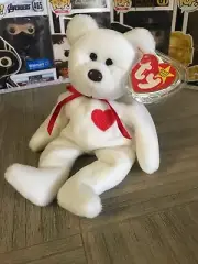 Ty Beanie Baby RARE ERRORS Valentino Bear Brown Nose