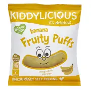 Kiddylicious Banana Fruity Puffs 10g