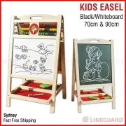 Kids Easel Art Childrens Whiteboard Blackboard Stand Wood Magnetic Drawing Board