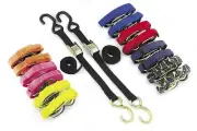 BikeMaster Tie Downs 20 PK 1" x 72" Red 100500-20