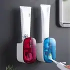 Automatic Toothpaste Dispenser Wall Mount Toothbrush Holder for Toothpaste