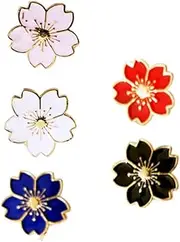 [DEARMAMY] 5pcs Japanese Style Brooch Set Alloy Corsage Breastpin for Dresses Safe Chic Fashion Accessory