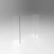 Perspex Sneeze Counter Reception Acrylic Guard 1200 mm x 1000 mm Medical Beauty