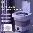 8L Folding Washing Machine Bucket for Clothes Socks Underwear Cleaning Washer