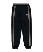 Versace Kids Logo Embroidered Track Pants 8Y,12,14Y,6,10Y Black