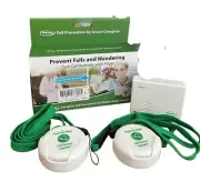 Smart Wireless Caregiver Pager System Two Call Buttons Fall Prevention Elderly