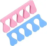 Mikinona Finger Toe Separators Set 20 Pack Sponge Toe Separators for Nail Art Essential Pedicure Tool for Comfortable Use Random Color