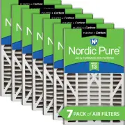 Air Bear Cub 16x25x3 Air Filter Replacement MERV 13 Plus Carbon 7 Pack