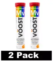 40 x VOOST EFFERVESCENT TABLETS MULTIVITAMIN ORANGE BRAND NEW (2 x Pk20)