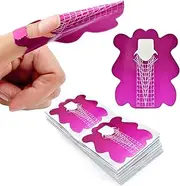200pcs Nail Form Sticky Nail Forms for Builder Gel Reusable Sturdy Nail Extension Forms Nail Forms for Acrylic Nails Builder Gel Nail Forms, Self-Adhesive Paper Nail Forms Molds Builder NTF051-200pc