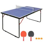 Zeus and Ruta Games Table Tennis Midsize Foldable and Portable Ping Pong Table