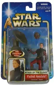 Vintage Star Wars Attack of the Clones Padme Amidala Coruscant Attack 2002 NIB