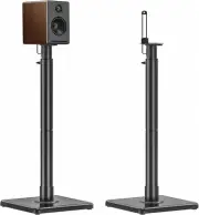 USX MOUNT Bookshelf Speaker Stands Pair, Height Adjustable Extends 32-42 inch