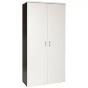 Velocity 1800mm Storage Cupboard White and Ironstone