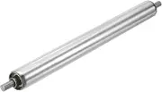 sourcing map Stainless Steel Conveyor Roller 1" Diameter 10" Length Gravity Transmission Replacement Part Galvanized End (Silver)