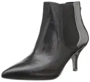 Diesel Drinky Party Bathidas Leather Heels Ankle Pointy Boots Black 5 NIB $240